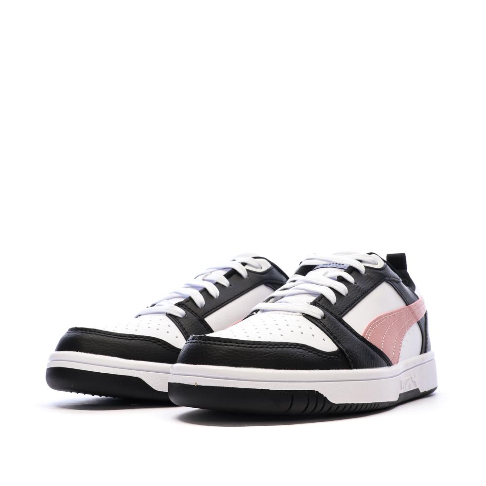 Baskets Blanc/Rose Femme Puma Rebound V6 Low vue 6