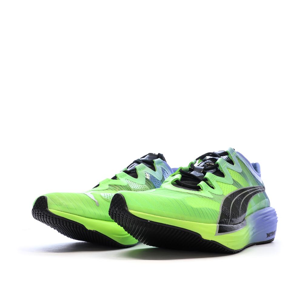 Chaussures de running Bleu/Vertes Femme Puma Fast-fwd vue 6