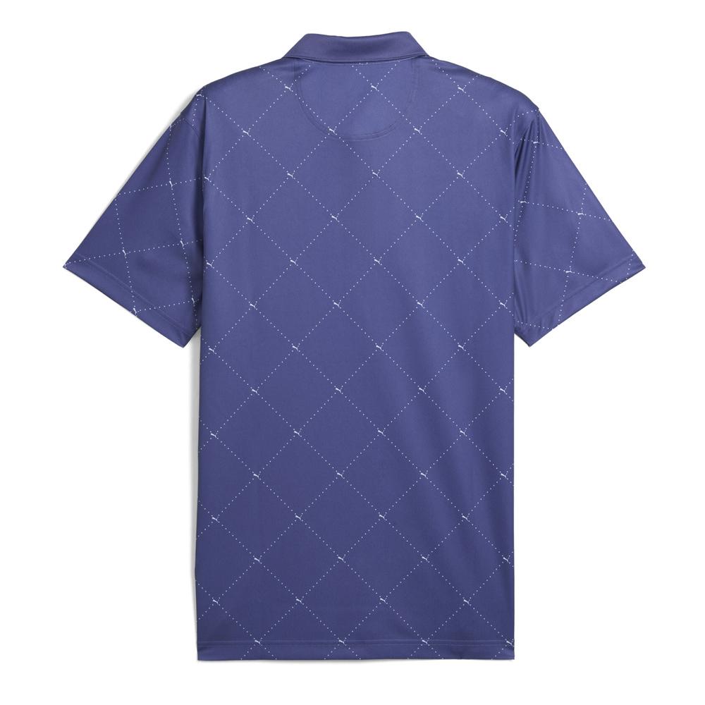 Polo Bleu Homme Puma Pure 2.0 Argyle vue 2