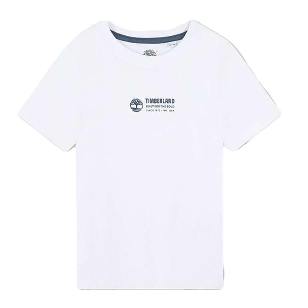T-shirt Blanc Garçon Timberland T60084 pas cher