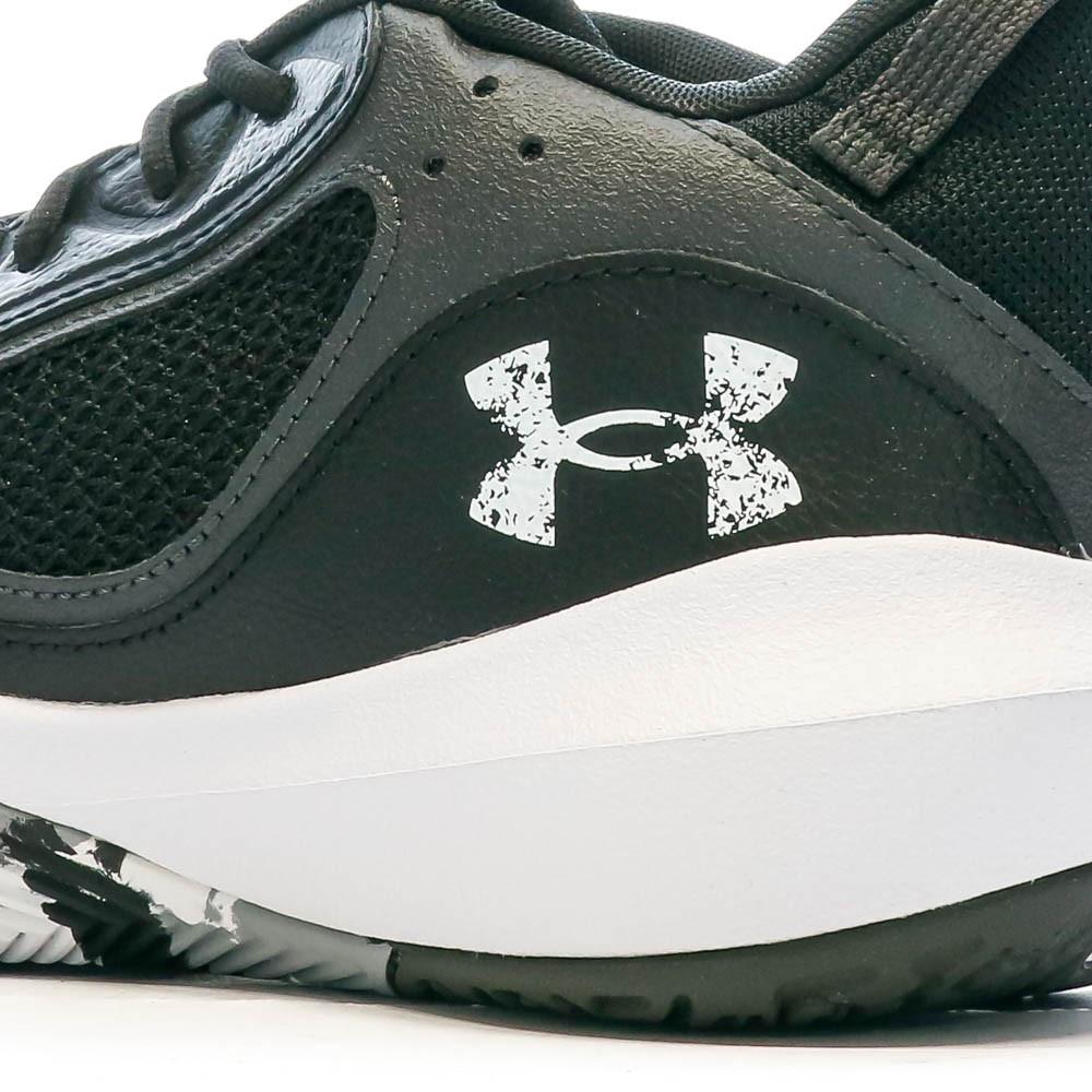 Chaussures de Basket Blanche/Noire/Grise Homme Under Armour Lockdown 6 vue 7