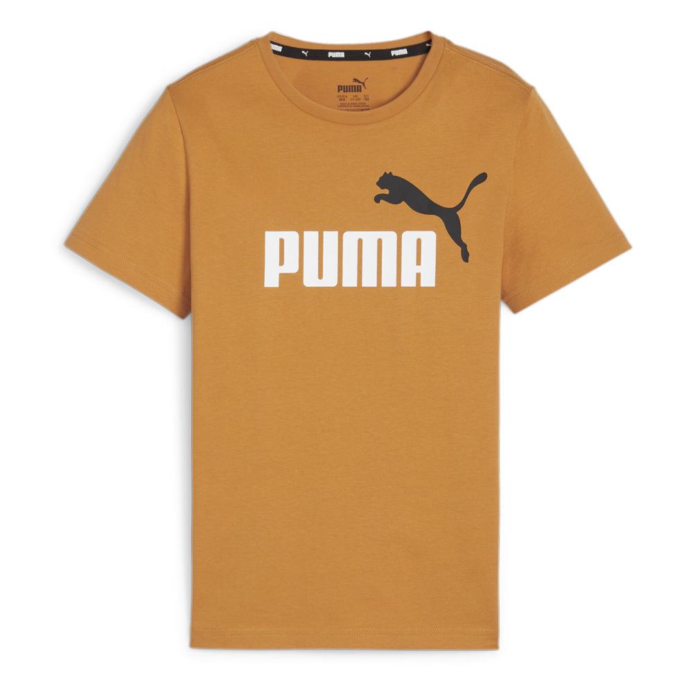 T-Shirt Orange Garçon Puma Essentials Logo 66 pas cher