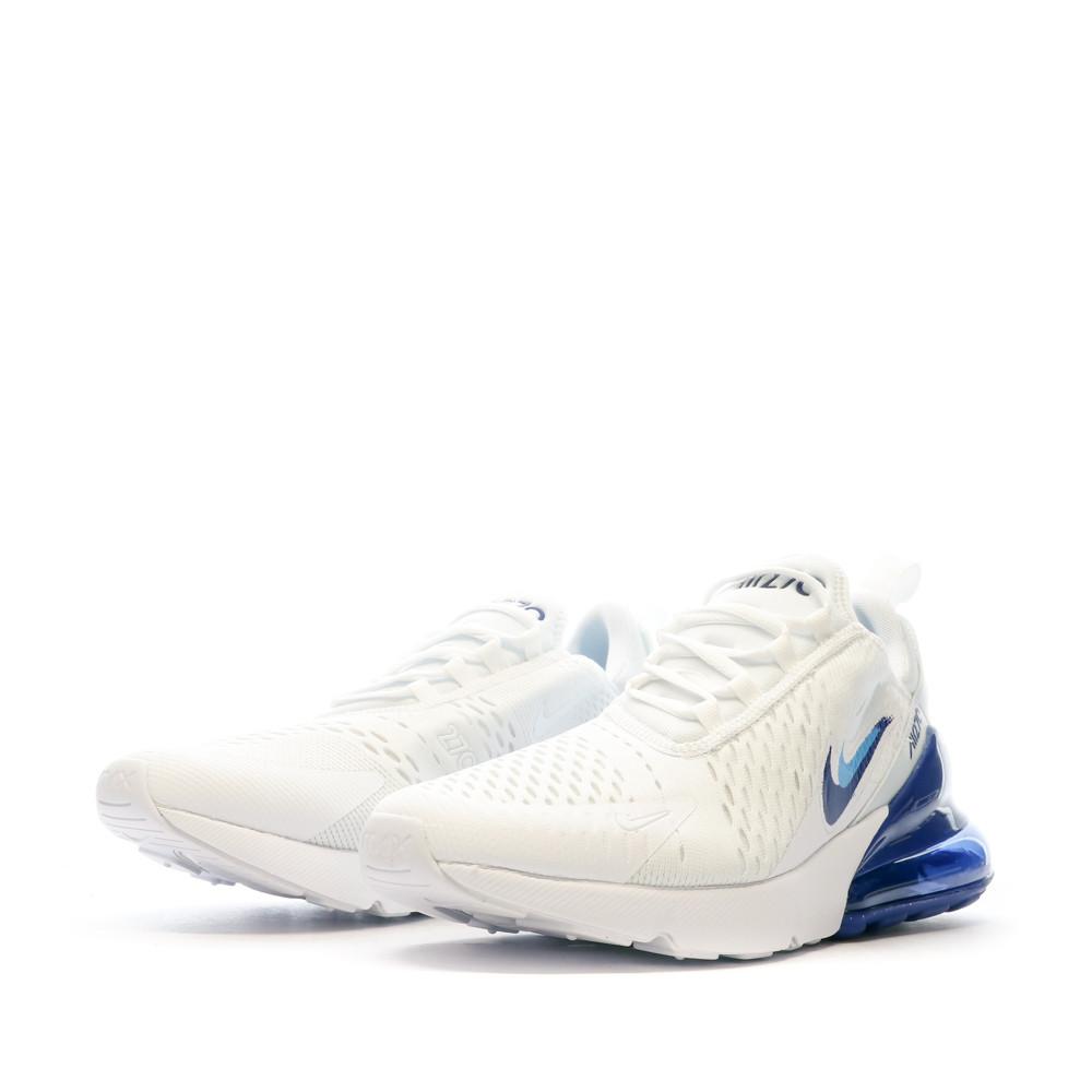 Baskets Blanches/Bleu Homme Nike Air Max 270 vue 5