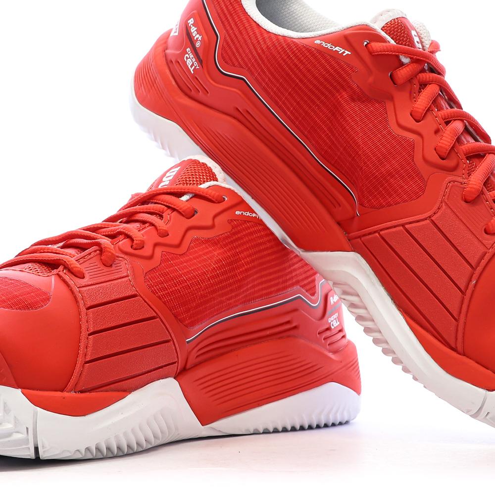 Chaussures de Tennis Rouge Homme Wilson Rush Pro 4.5 Clay vue 7