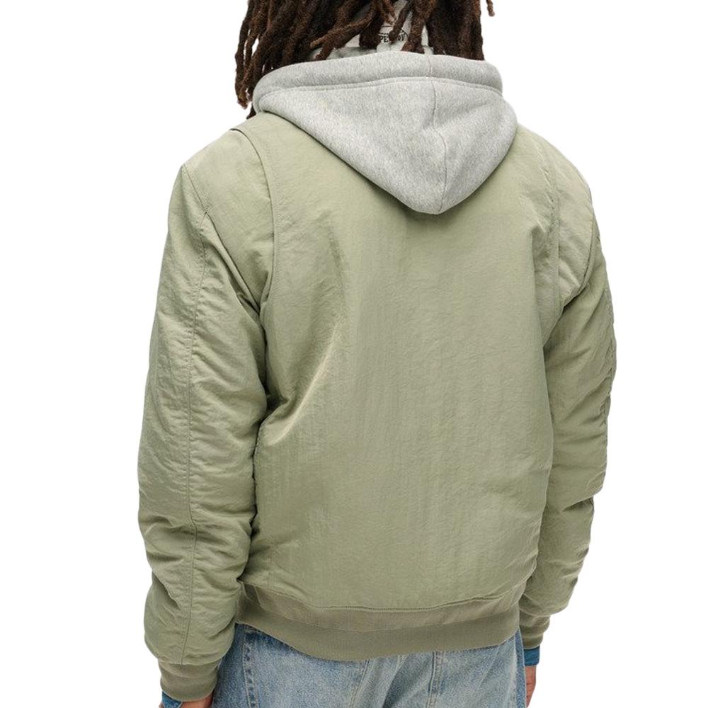 Veste Verte Homme Superdry Hooded vue 2