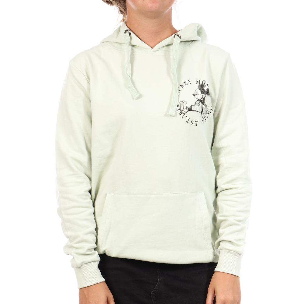 Sweat Vert Femme Disney Mickey Circle pas cher