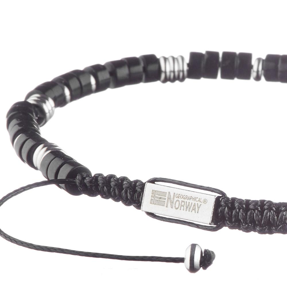 Bracelet Noir/Acier Homme Geographical Norway 315020 vue 3