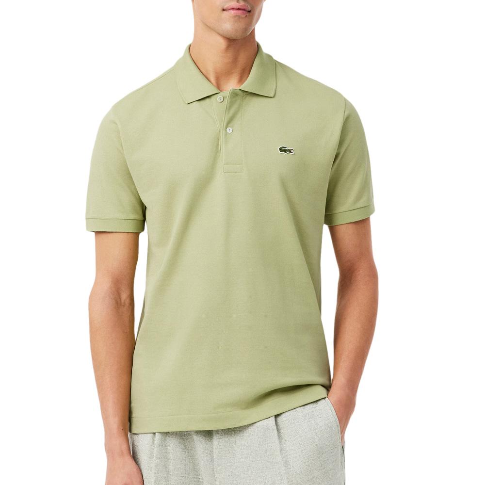 Polo verde para hombre de Lacoste, corte ajustado barato