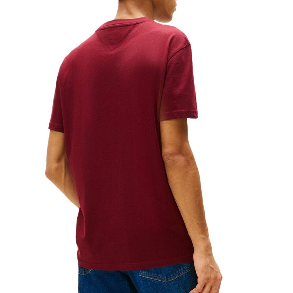 T-Shirt Bordeaux Homme Tommy Hilfiger Reg Linear vue 2