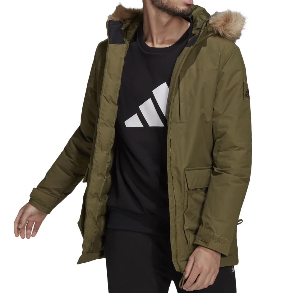 Doudoune Kaki Homme Adidas Hooded pas cher