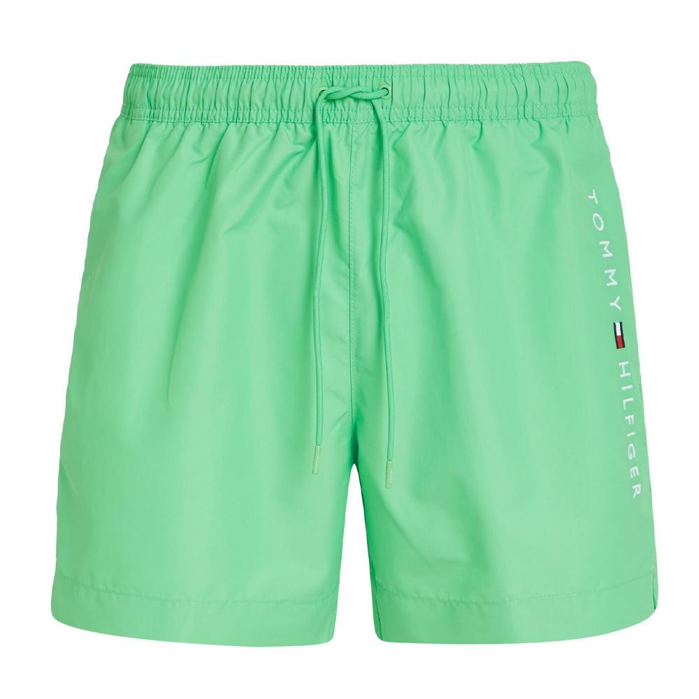 Short de Bain Vert Homme Tommy Hilfiger Medium Drawstring pas cher