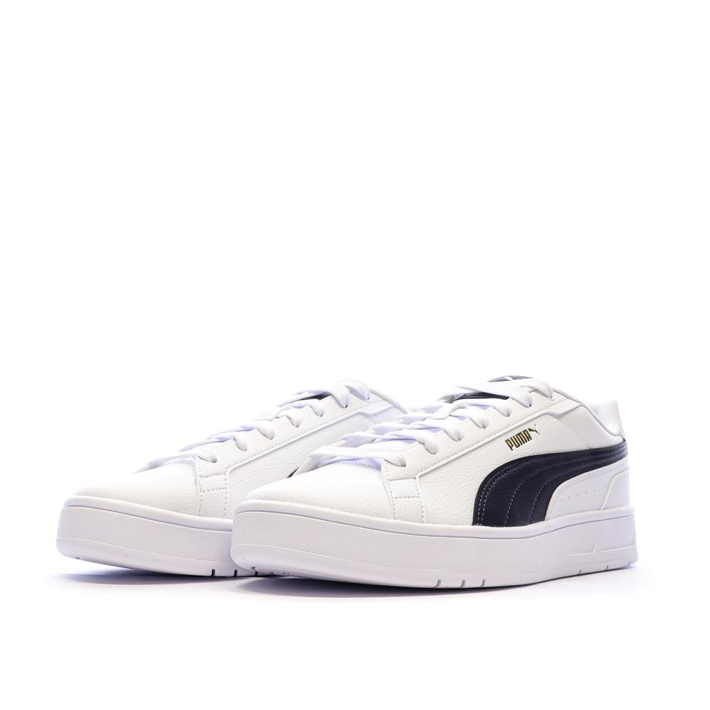 Baskets Blanches/Noires Homme Puma Court Classico vue 6