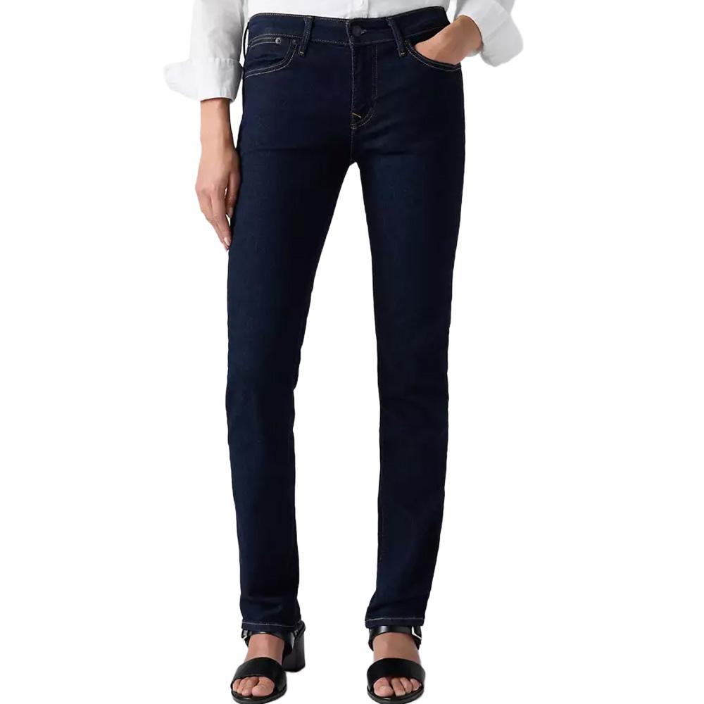 Levi's Welt Pocket 1 Slim-Fit-Jeans 712 in Raw Denim Blau für Damen günstig