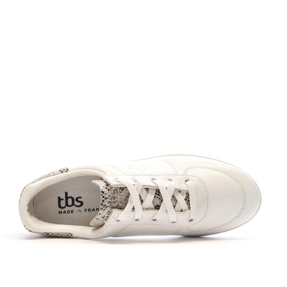 Chaussures Beige/Gris en cuir Femme TBS Brandy vue 4