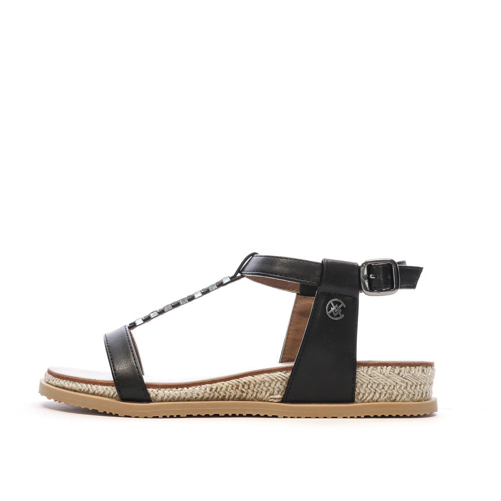 Sandales Noir Femme Chattawak SARA pas cher