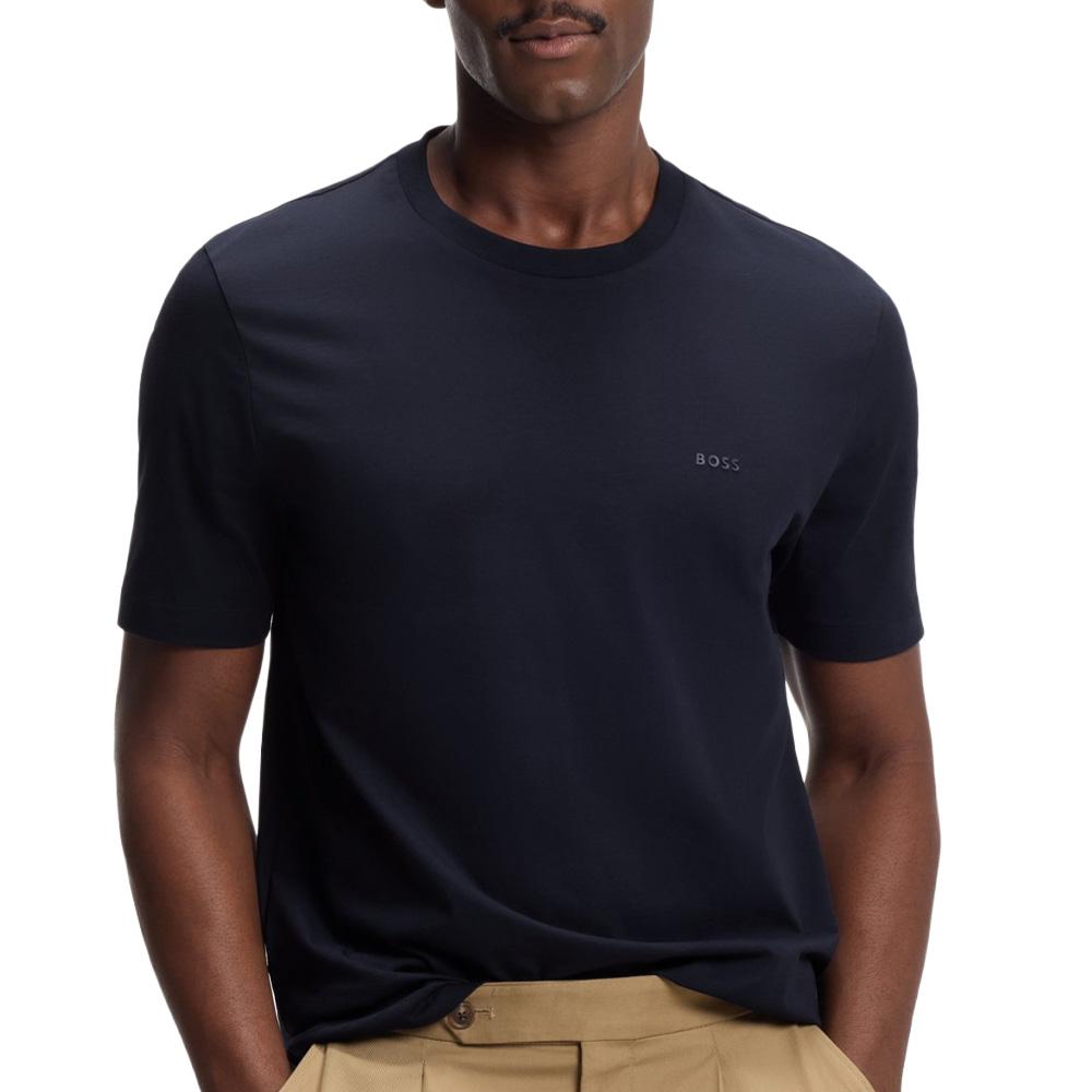 Camiseta azul marino para hombre Hugo Boss Thompson barato