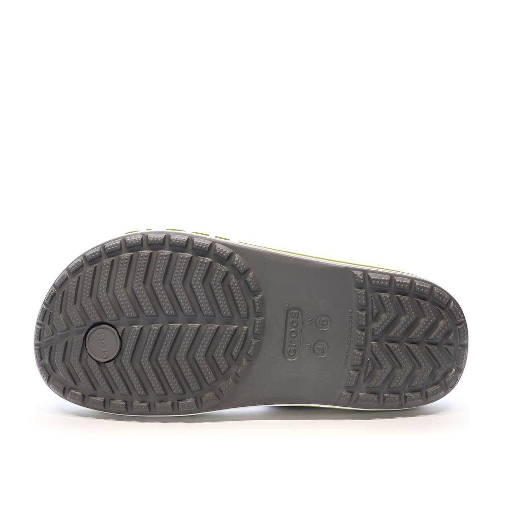 Tongs Crocs Grises/Vertes Femme Bayaband Flip vue 2