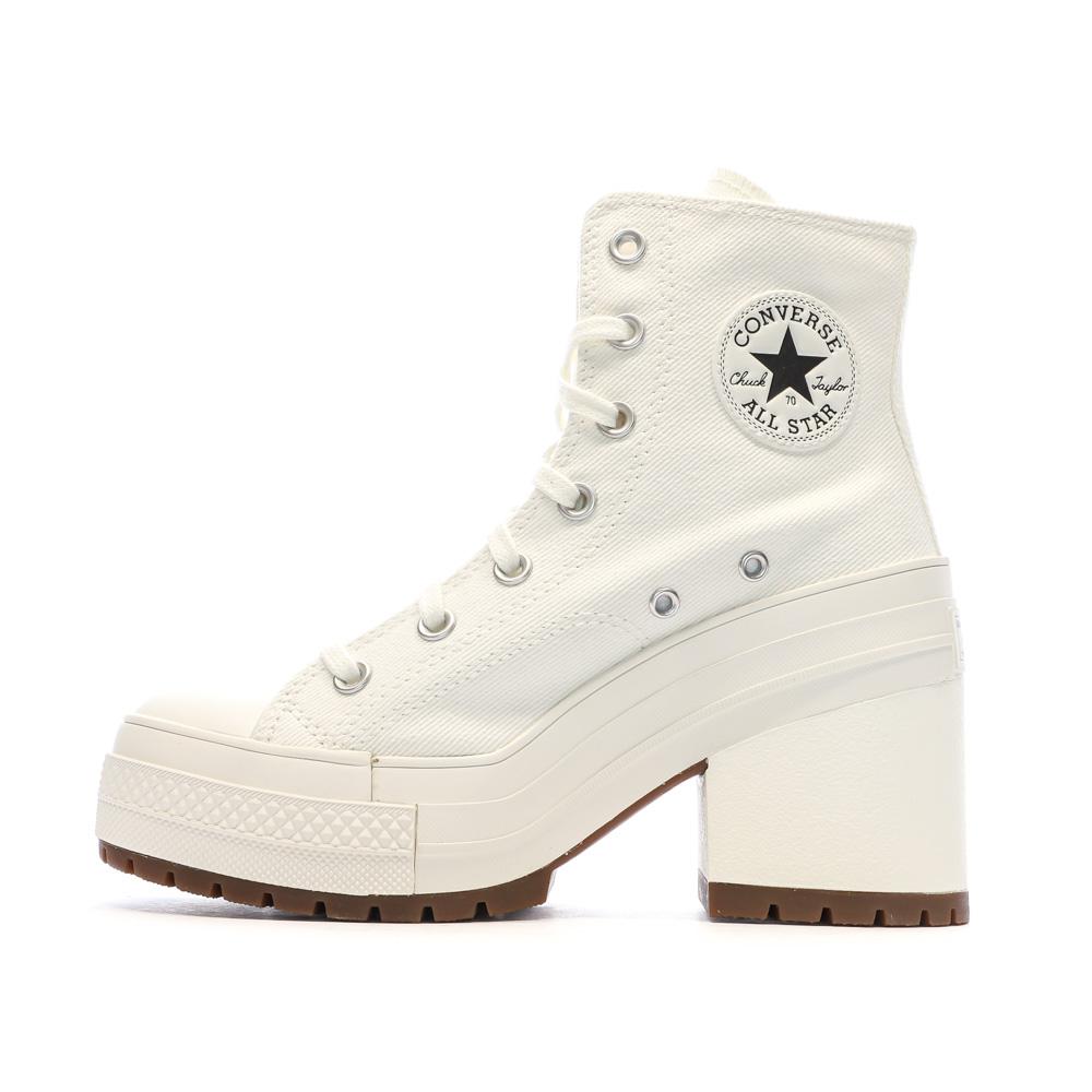 Baskets Blanches Femme Converse Chuck 70 De Luxe A05348C pas cher
