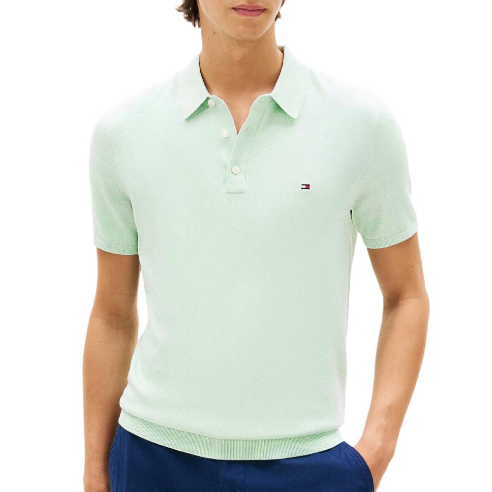 Polo Vert Homme Tommy Hilfiger Essential Cotton pas cher