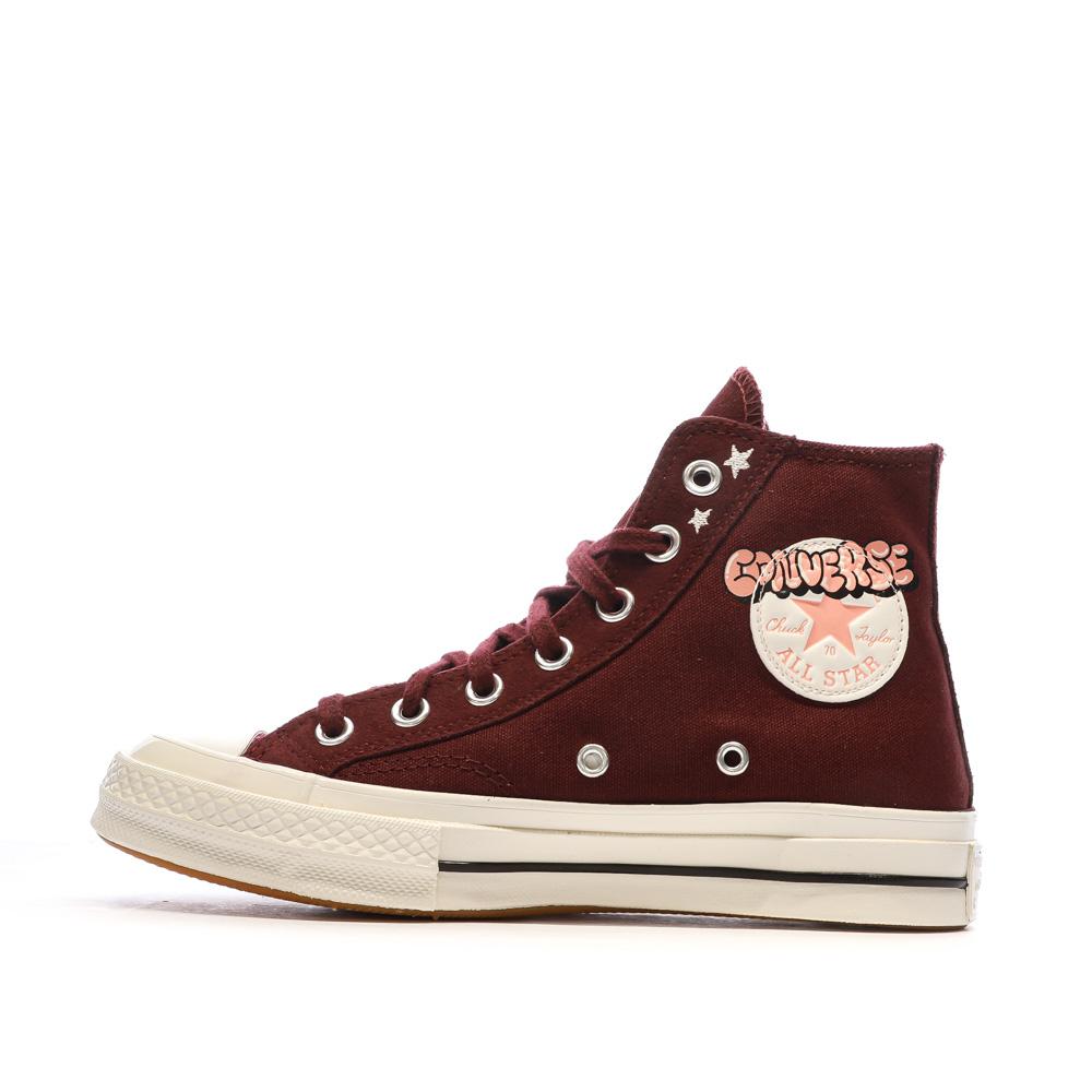 Baskets Bordeaux Femme Converse Chuck 70 A09164C pas cher