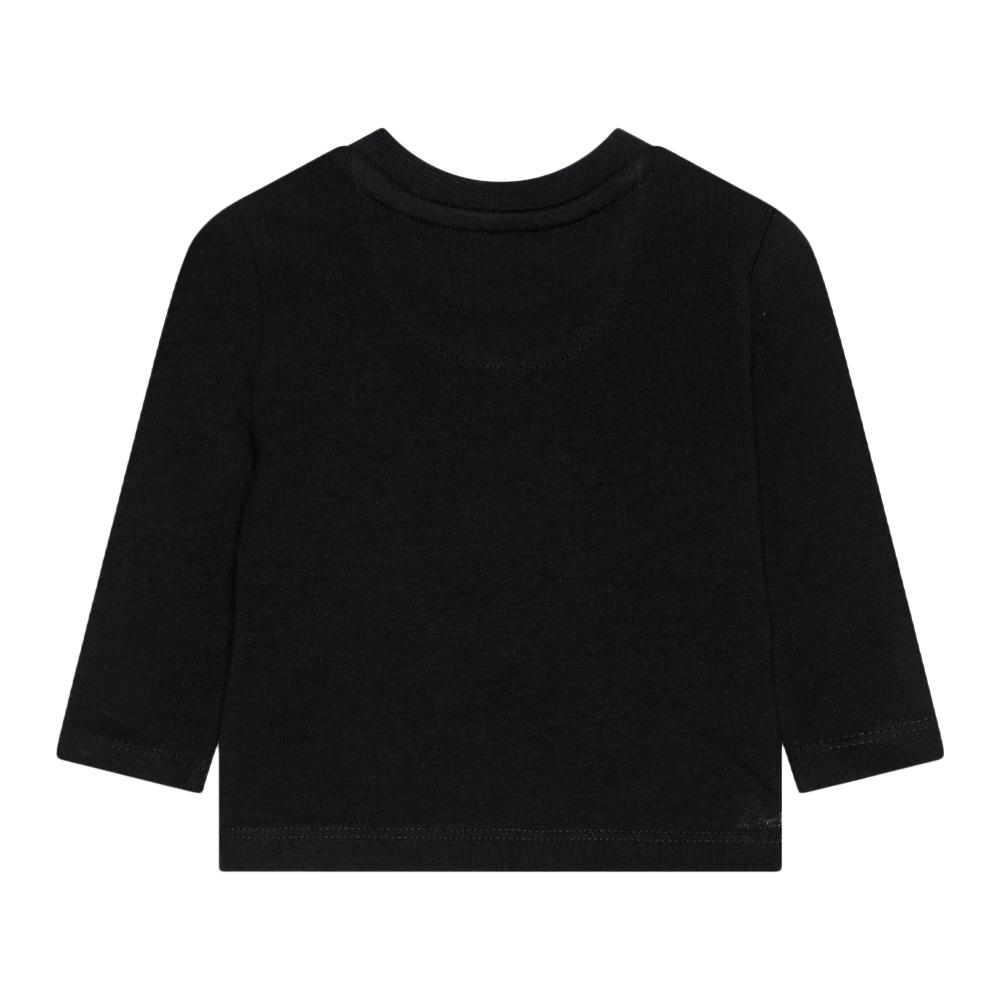 T-shirt Manches Longues Noir Garçon Calvin Klein Jeans Hero vue 2