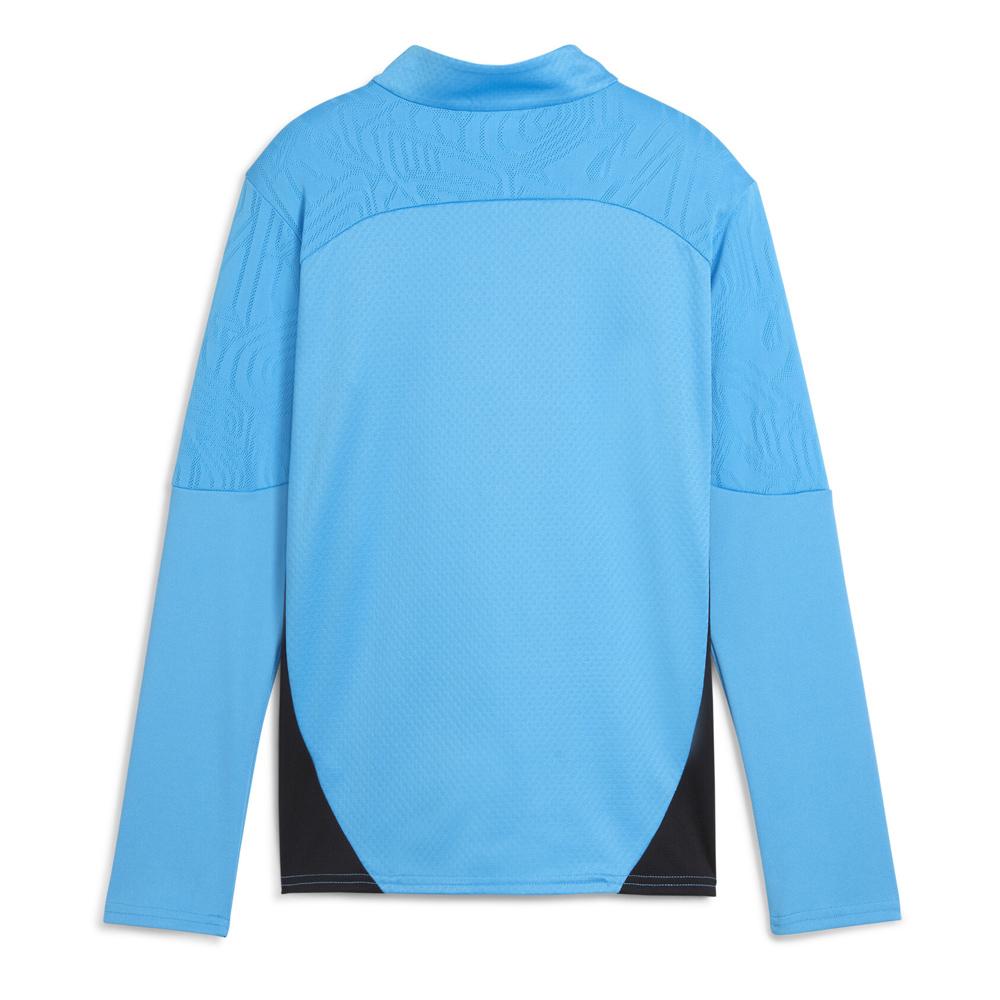 OM Sweat 1/4 Zip Training Bleu Junior Puma 2024/2025 vue 2