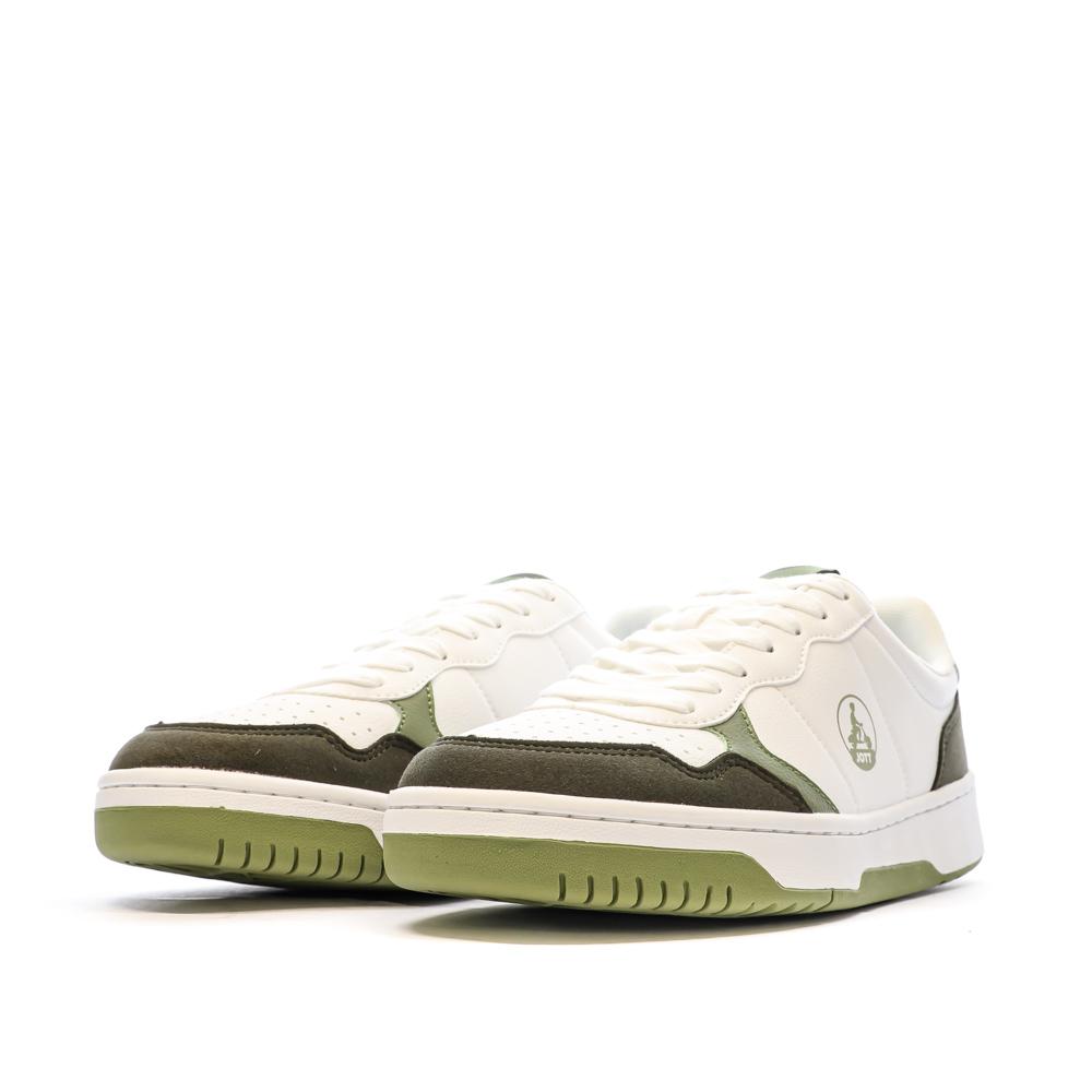 Baskets Blanches/Kaki Homme Jott River vue 6