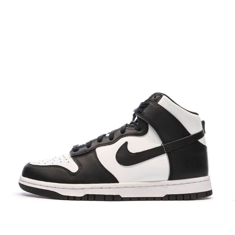 Baskets Blanches/Noires Homme Nike Dunk Hi pas cher