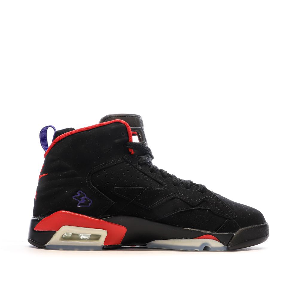 Baskets Noir Junior Garçon Nike Jordan Jumpman Mvp vue 2