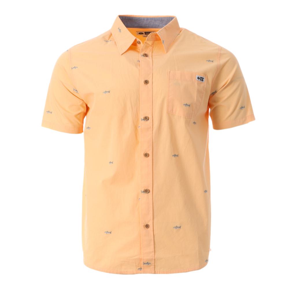 Chemisette Manches Courtes Orange Homme Salty Crew Bruce pas cher