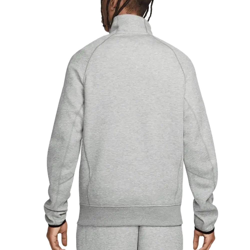 Sweat 1/4 de Zip Gris Homme Nike Top vue 2