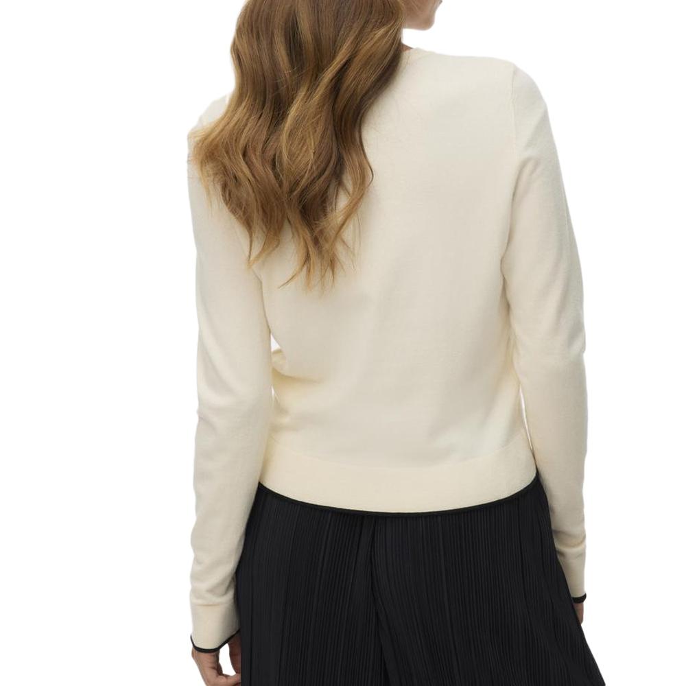 Pull Écru Femme Vero Moda Cardigan Boo vue 2