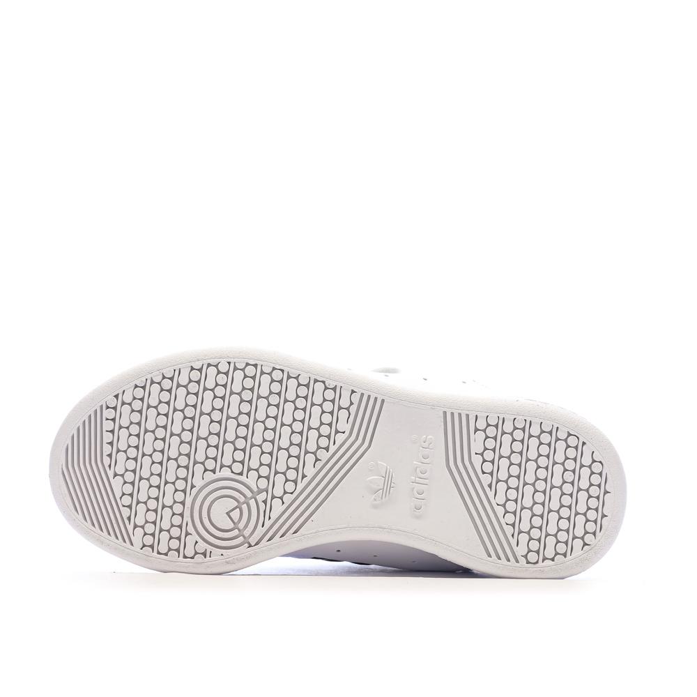 Baskets Blanches/Noir Garçon Adidas Team Court vue 5