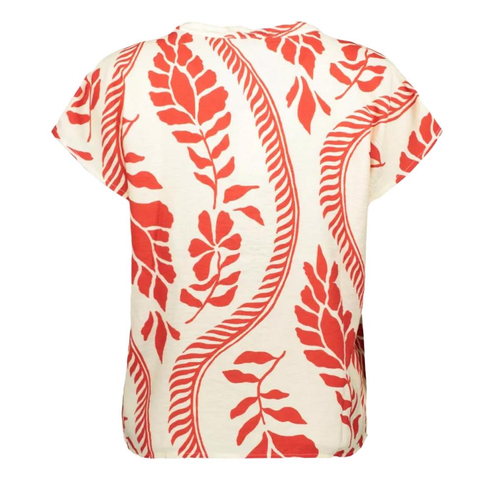 Blouse Écru/Rouge Femme JDY Pepper vue 2