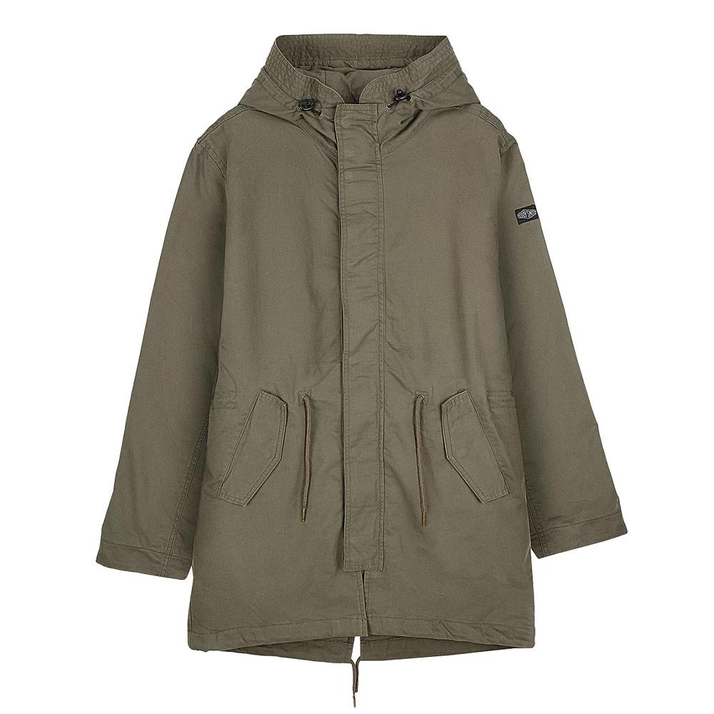 Parka Kaki Homme Teddy Smith Pazo pas cher