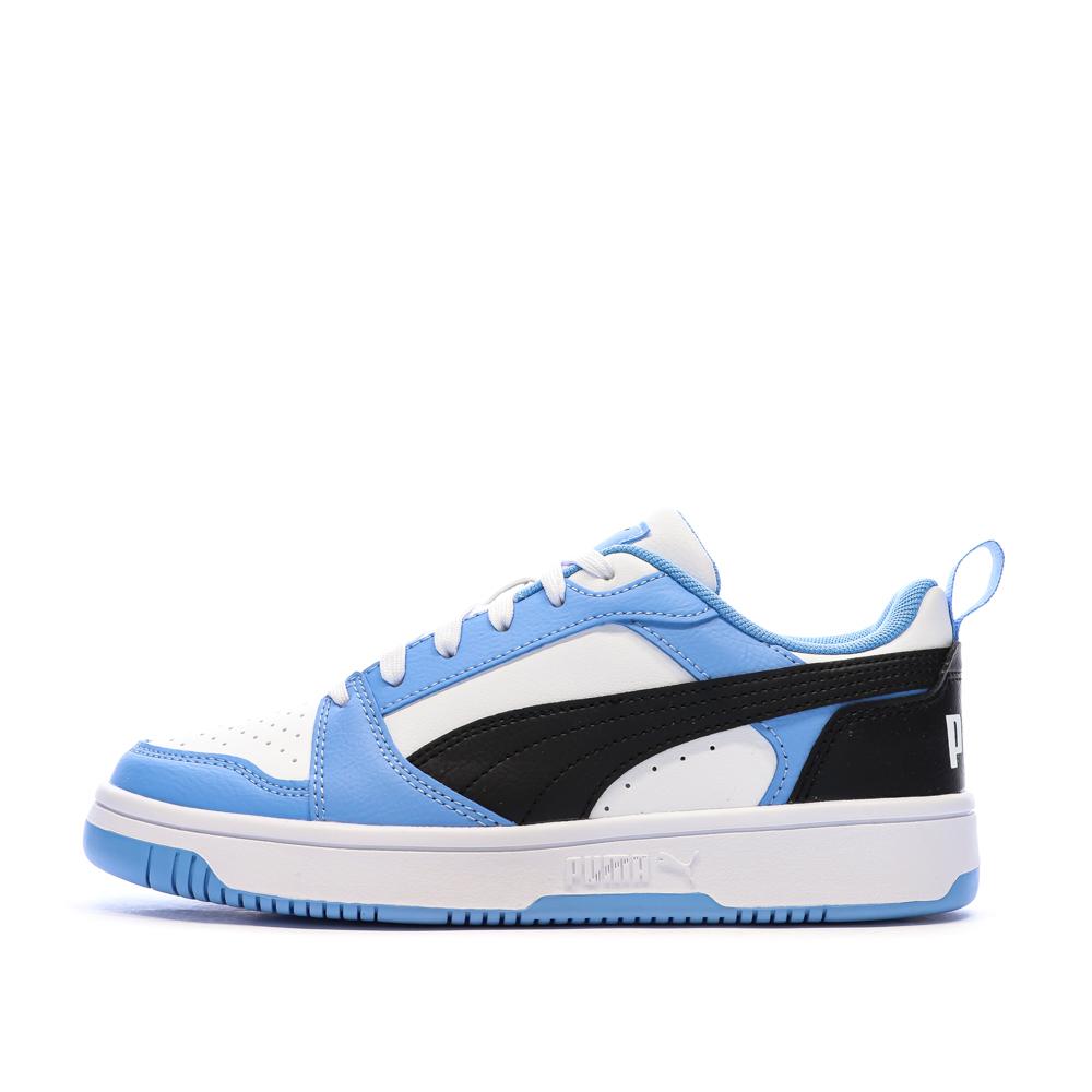 Baskets Turquoise/Blanc Garçon Rebound Low pas cher
