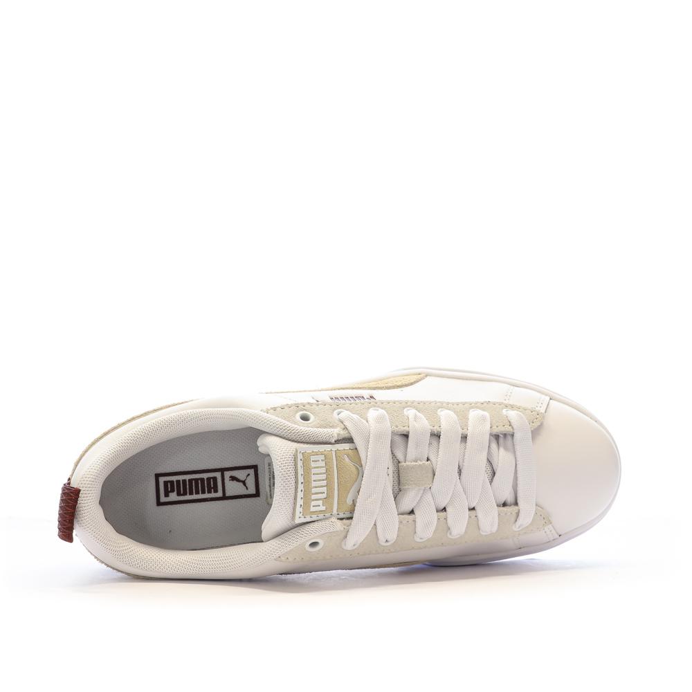Baskets Blanches/Bordeaux Femme Puma Mayze vue 4