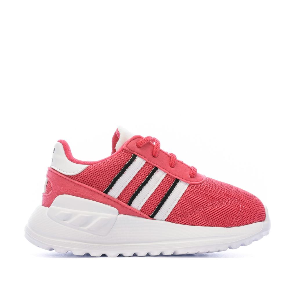 Baskets Rose Fille Adidas Trainer Lite vue 2