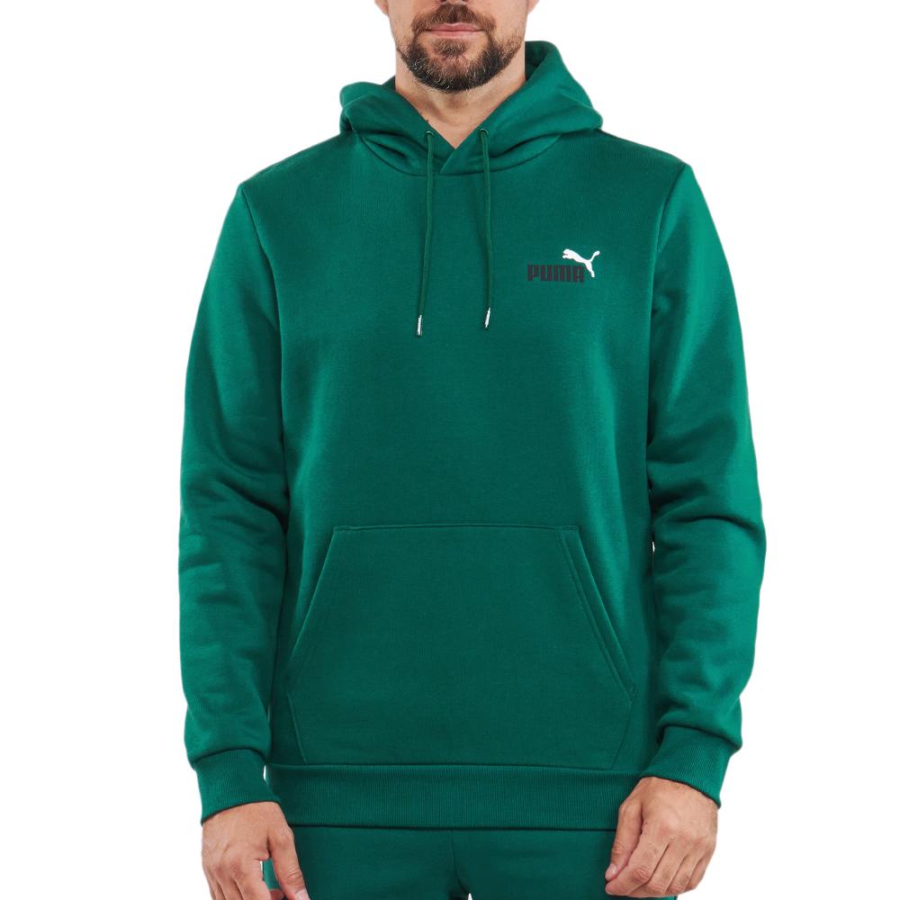 Sweat à Capuche Vert Homme Puma 674471 pas cher