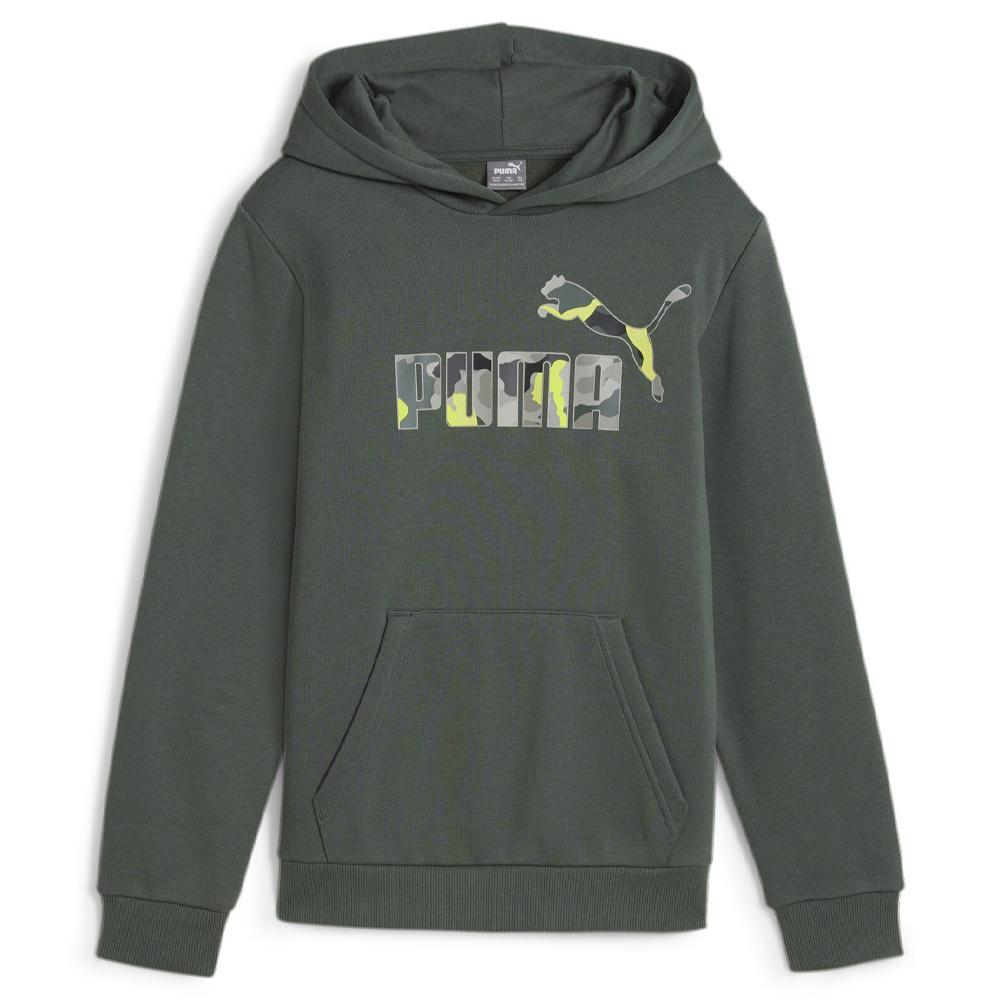 Sweat Kaki Garçon Puma Camo Logo pas cher