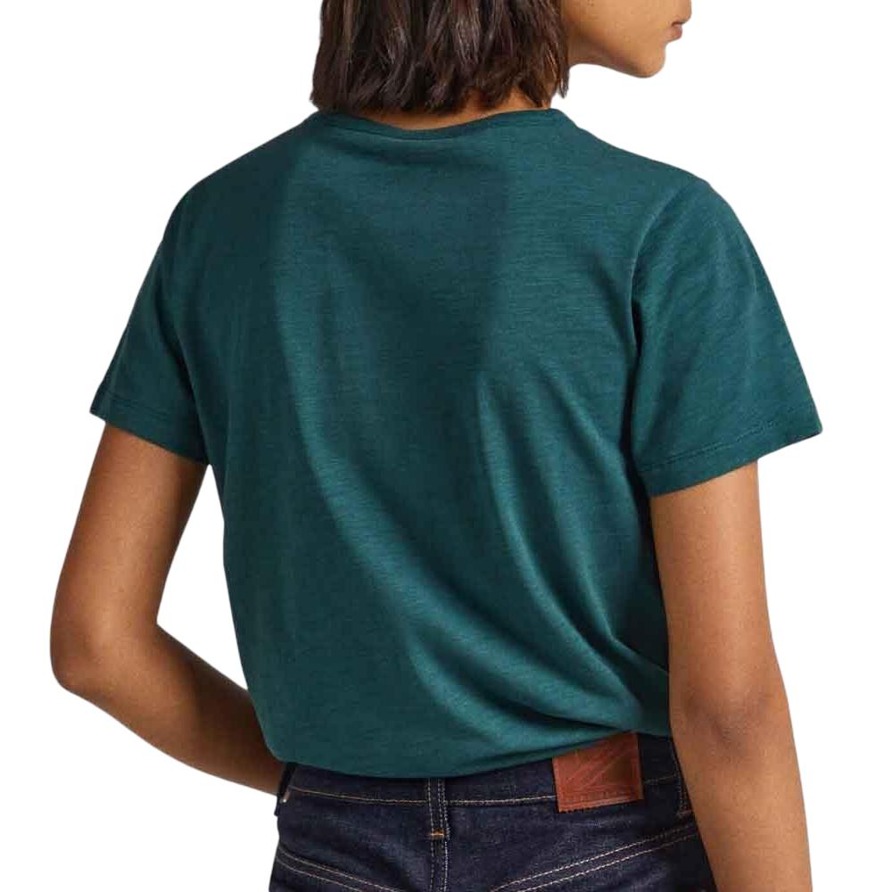 T-shirt Bleu Femme Pepe jeans Vio vue 2