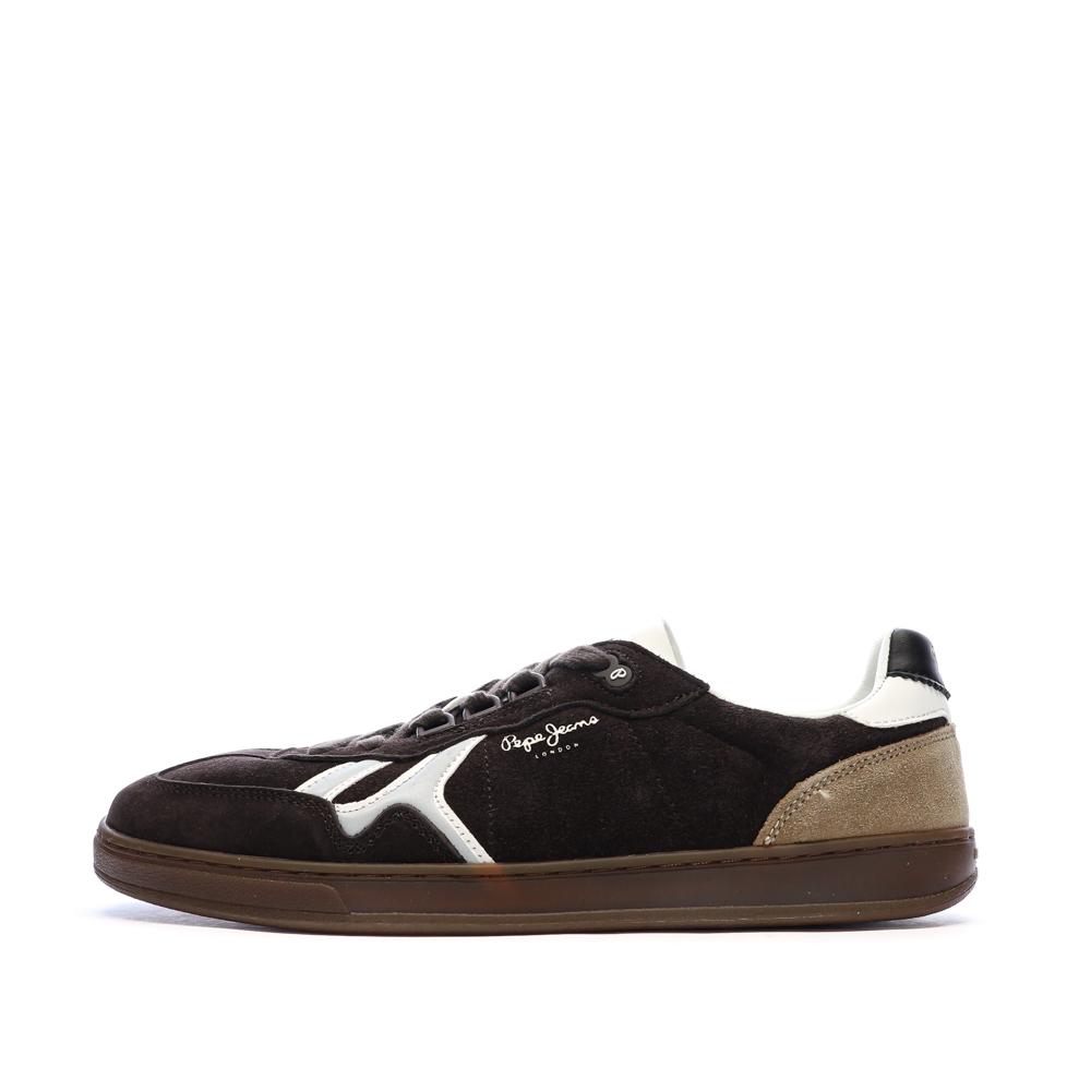 Baskets Marron/Taupe Homme Pepe jeans Ball Mix M pas cher