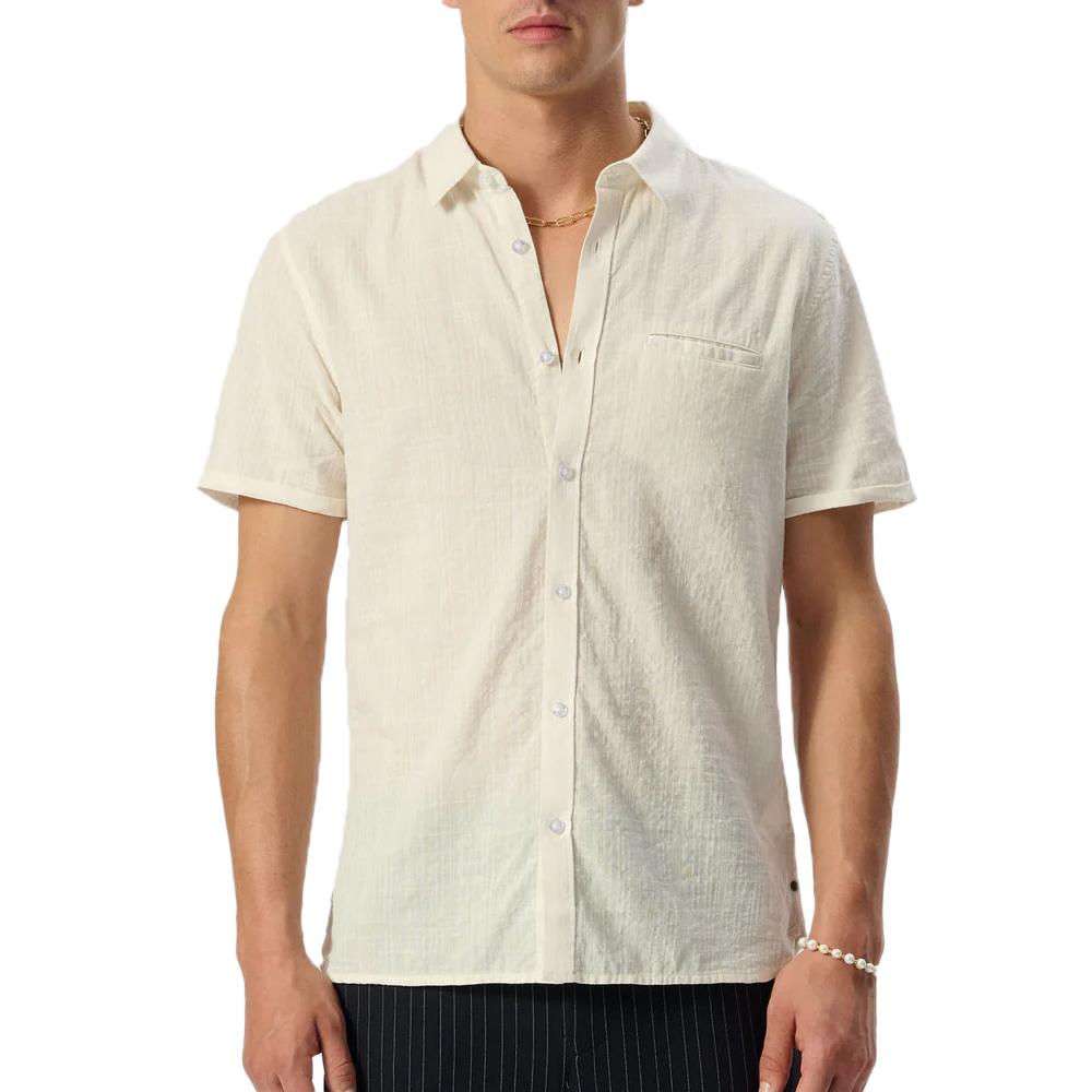 Chemise Écru Homme Teddy Smith Cut Mc 10711556D pas cher