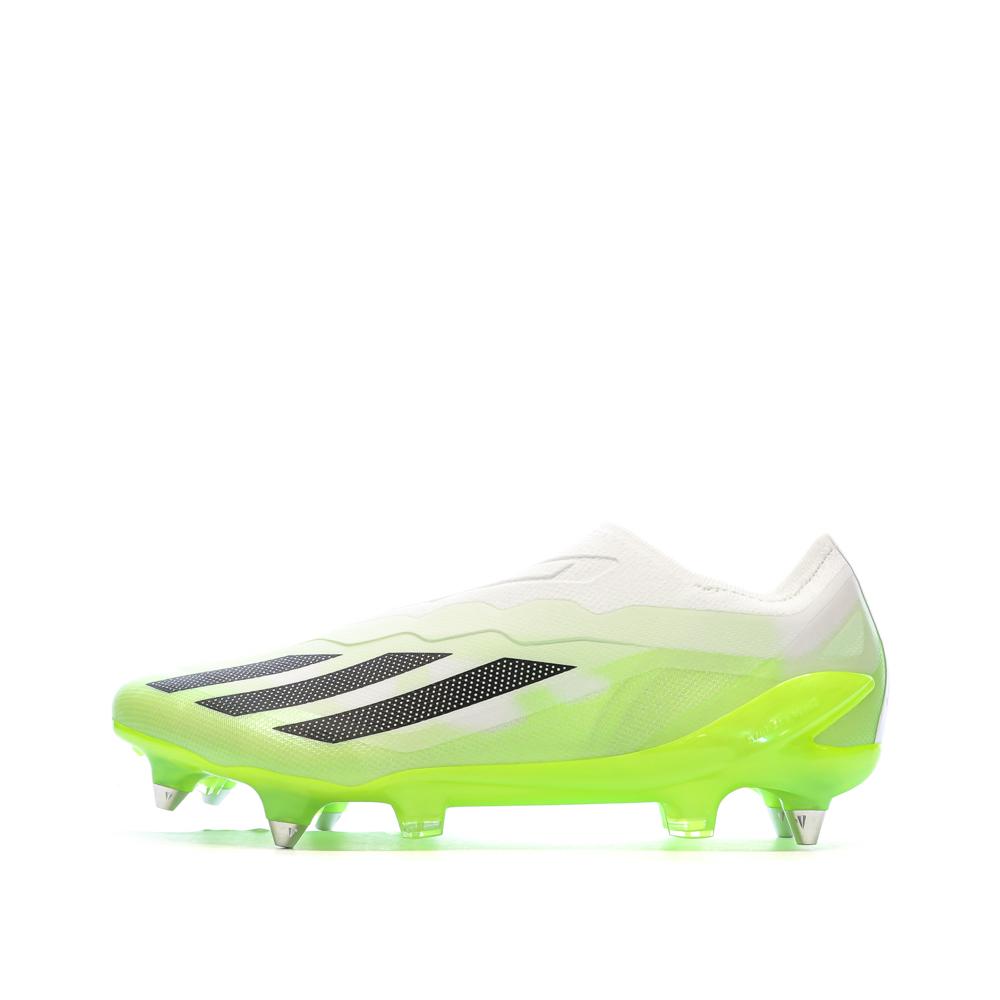 Chaussures de Foot Blanc/Jaune Adidas X Crazyfast.1 Ll SG pas cher