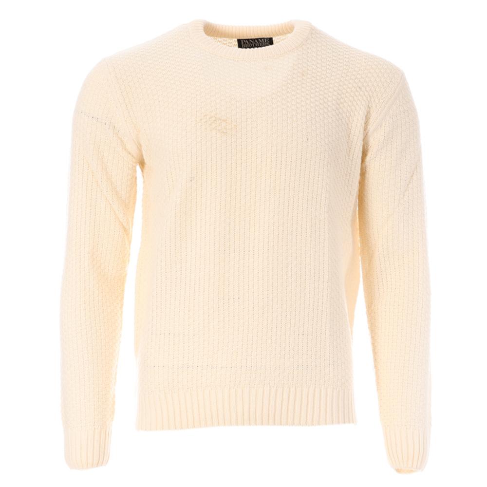 Pull Écru Homme Paname Brothers 1018 pas cher