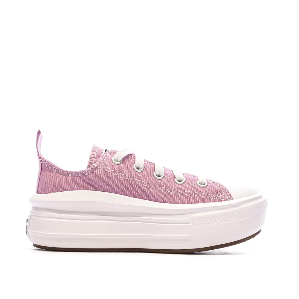Baskets Roses Fille Converse Chuck Taylor All Star Move A10391C vue 2