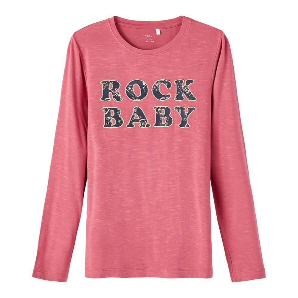 T-shirt Rose Fille Name it ROCK pas cher