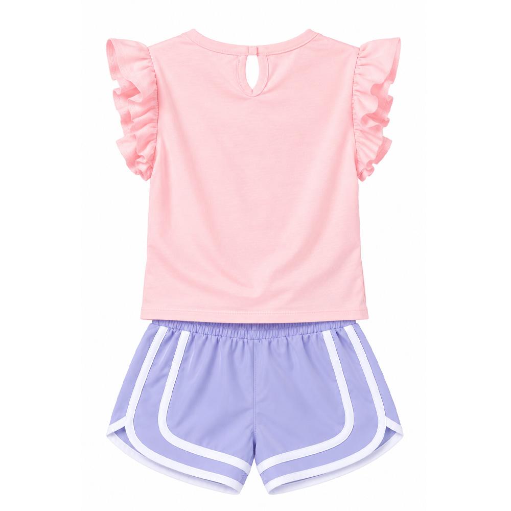 Ensemble Rose/Mauve Fille Champion C414ST888 vue 2