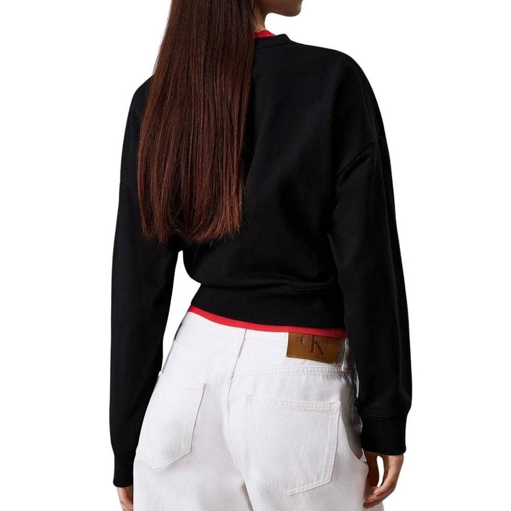 Sweat Noir Femme Calvin Klein Jeans LV047B234G vue 2