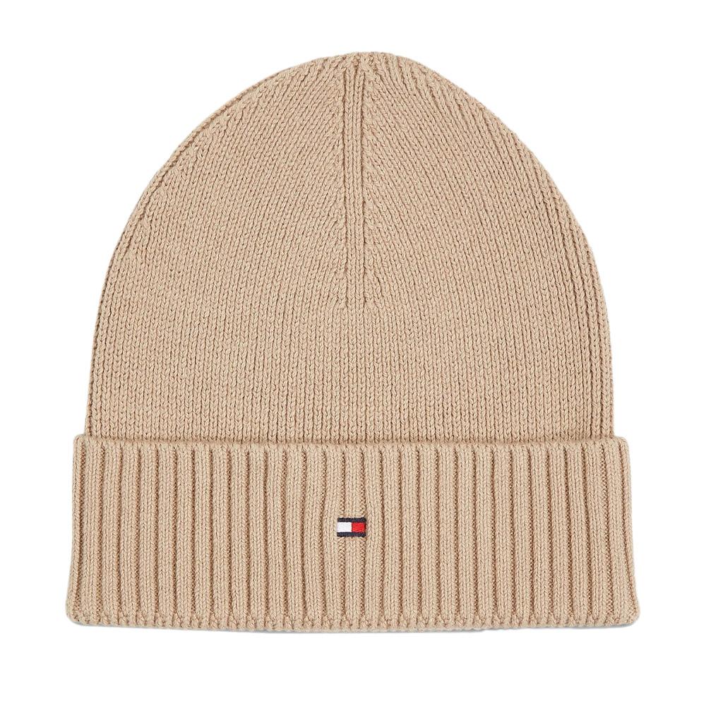 Bonnet Beige Homme Tommy Hilfiger Pima Flag pas cher